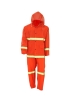 Capote naranja fluorescente con cintas reflectivas (3 piezas), Vangard