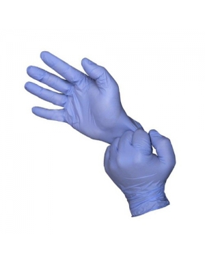 Guante desechable de nitrilo sin polvo "Micro Med" (caja de 100), Vangard