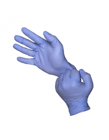 Guante desechable de nitrilo sin polvo "Micro Med" (caja de 100), Vangard