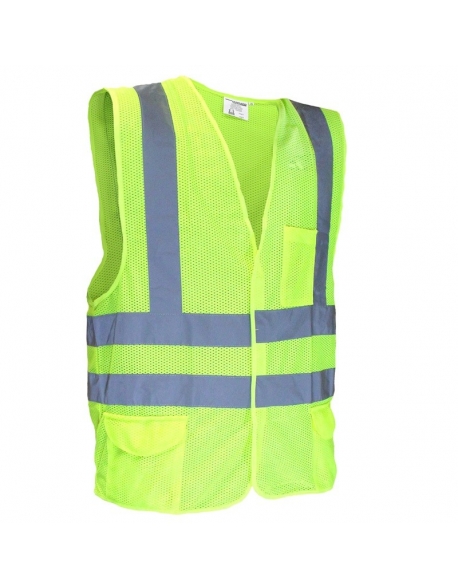 Chaleco de seguridad color verde, ANSI clase 2, Vangard