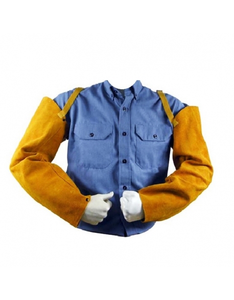 Mangas de cuero premium para soldador, Vangard