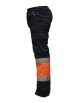 Cargo work pants with gray high visibility tapes, Vangard