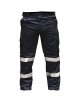 Cargo work pants with gray high visibility tapes, Vangard