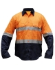 Camisa de trabajo bicolor, con cintas reflectivas gris, Vangard