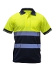 Two-tones short sleeve polo, reflective tapes "Dri-Fit", Vangard fabric