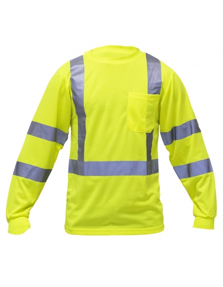 Suéter manga larga con cintas reflectivas tela Dry-Fit ANSI/ISEA 105, Vangard