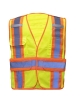 Chaleco reflectivo ajustable naranja con bolsillos, ANSI, Vangard