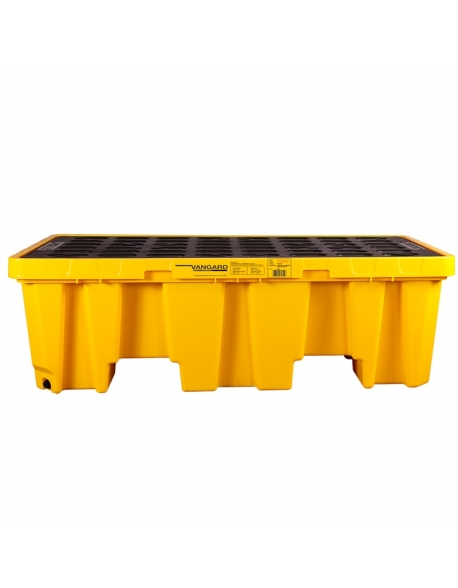 Paleta para contención de derrames capacidad de carga de 2 tanques de 55 gal, Vangard