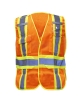 Chaleco reflectivo ajustable naranja con bolsillos, ANSI, Vangard