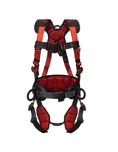 Arnés dieléctrico de cuerpo completo de 4 argollas con cinturón lumbar, Vangard