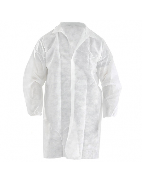 Disposable gowns with clasps and elastic cuffs, Vangard
