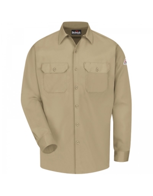Camisa manga larga retardante a la flama khaki Cat-2, 8.6 cal-cm2, Bulwark