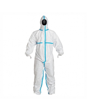 Overol con capucha y costura termosellada “Tyvek 600 Plus”, DuPont