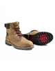 Women's leather boot with waterproof fiber toe cap and insole