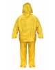 Capote amarillo con una cinta reflectiva en espalda, Vangard