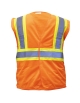 Chaleco de seguridad con cintas reflectivas bitono ANSI Clase 2, Vangard