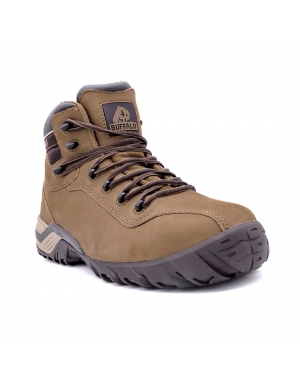 Bota de cuero color crema de gamuza, modelo “Infinity”, Buffalo