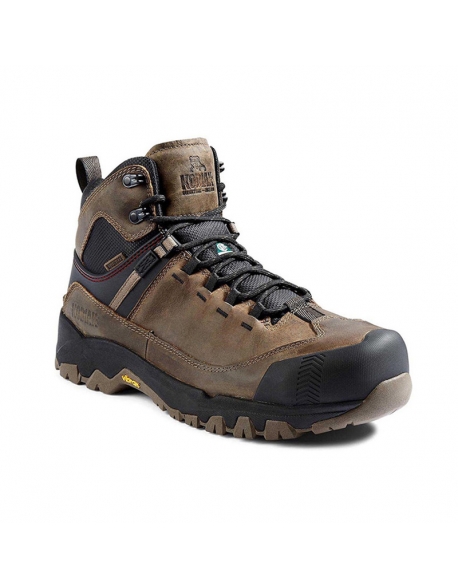 Bota de cuero impermeable puntera y plantilla de fibra con suela Vibram