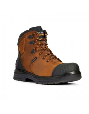Bota de cuero, plantilla y puntera de carbono, impermeable, suela anti-fatiga, “Outlaw”, ARIAT