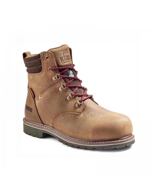 Bota de cuero para dama puntera y  plantilla de fibra impermeable