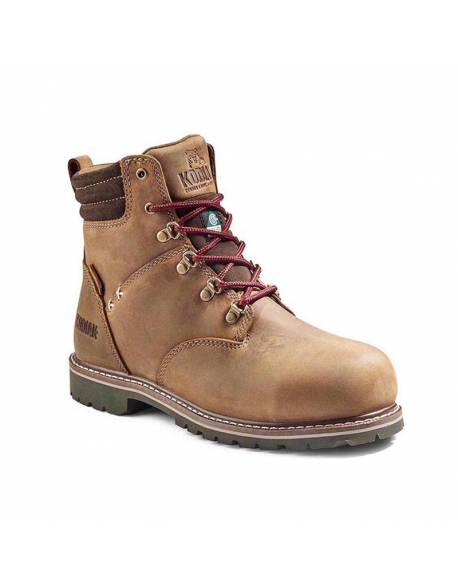 Bota de cuero para dama puntera y  plantilla de fibra impermeable
