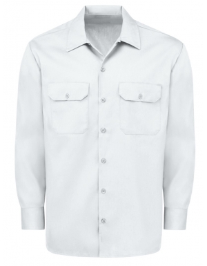 Plain long sleeve shirt, 100% cotton with ventilation