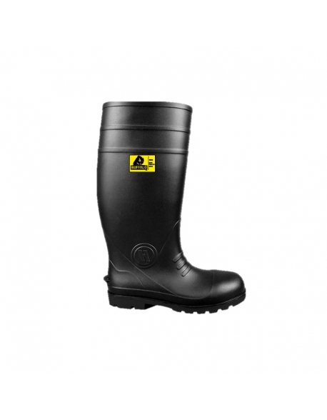 Bota de PVC negra con puntera de acero Buffalo