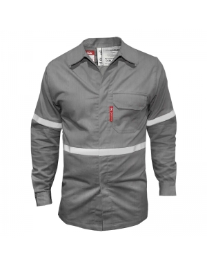 Camisa manga larga con cinta reflectiva resistente a la llama ATPV 8.2 Cal/cm2, Vangard