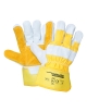 Cowhide double leather palm work gloves