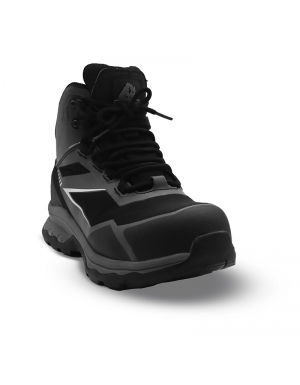 Zapatilla alta 6'' en oxford negro puntera de fibra y plantilla kevlar NOVA