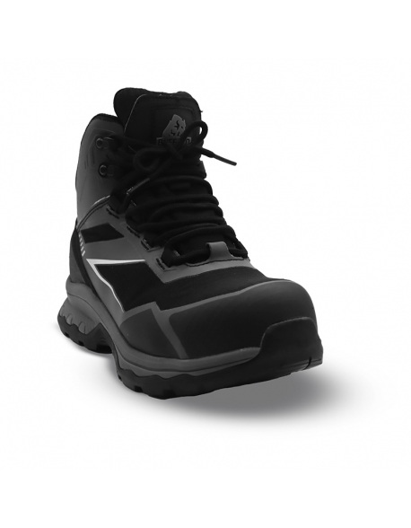 Black oxford boot with composite toe cap and kevlar insole NOVA