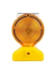 Lámpara de señalización solar, luz LED (lente ámbar), Vangard**No requiere baterías**