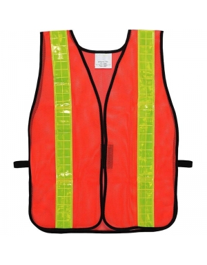 Chaleco reflectivo naranja con cinta reflectiva de 2", Vangard