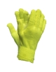 Guante de algodón tejido verde fluorescente, Vangard